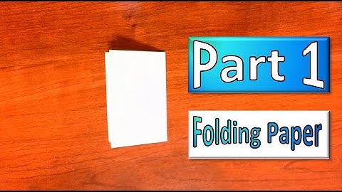Folding Paper to Introduce Exponents (Part 1: Examples of Folding Paper)