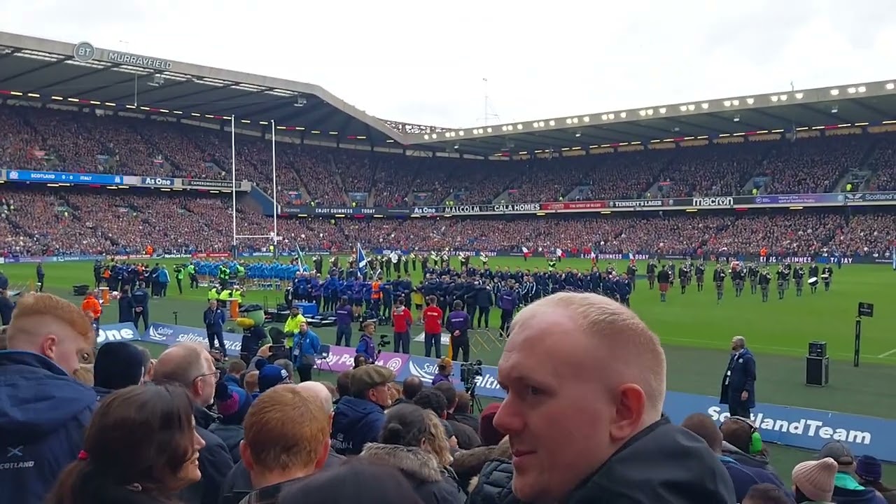 national anthems Scotland v Italy last weekend of the 6 nations 2023