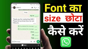 WhatsApp Font Size Kaise Change Karein? | Text Chhota / Bada Kare 📱