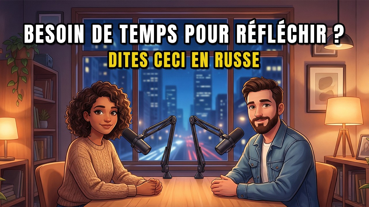 Besoin d’une seconde pour réfléchir en russe ? Dites ceci | Podcast de russe (A2)