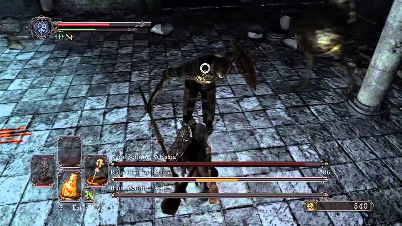 [Dark Souls 2] Ruin Sentinel Boss Fight - YouTube