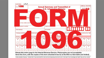 How to Fill Out a 1096 Form | Step-by-Step Tutorial