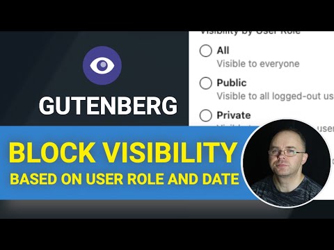 Gutenberg Block Visibility - Show/Hide Blocks Based on User Roles
