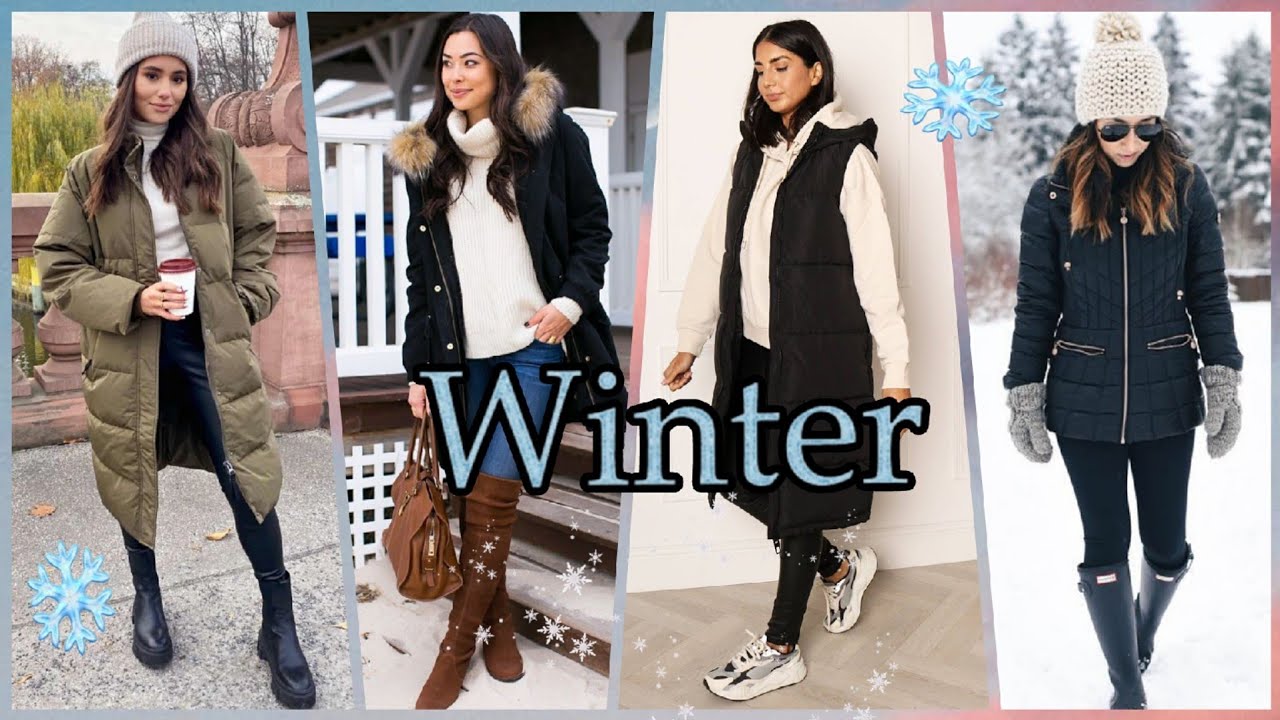 ATUENDOS DE MODA PARA CLIMA FRIO / IDEAS DE ROPA MUJER PARA VESTIR EN  INVIERNO 