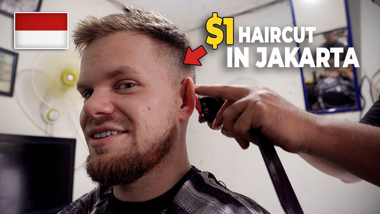 I tried a $1 HAIRCUT in Jakarta! (Cheapest in Indonesia?) - YouTube