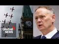 Canada's defence minister visits Snowbirds base amid speculation about team's future | LIVE