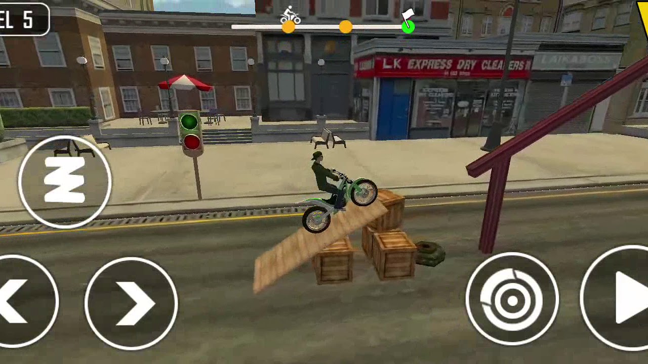 Stunt Bike Racing Game Trial Tricks Master - Level 1 to 5 - Android Gameplay
