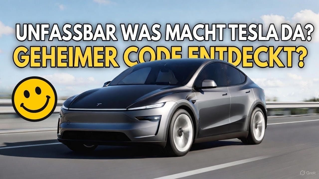 Unfassbar🤣was macht Tesla da? Neuer geheimer Code entdeckt?