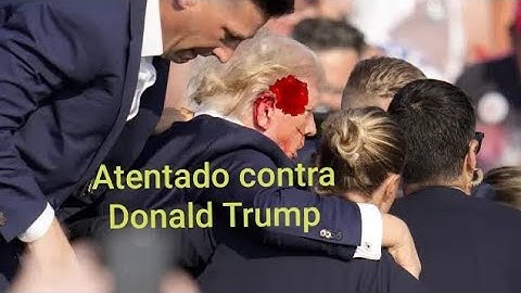 Momento Exacto del atentado a Donald Trump