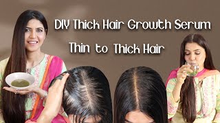 Homemade Thick Hair Growth Serum / Stop Hair Fall  In just 1 Month - Ghazal Siddique