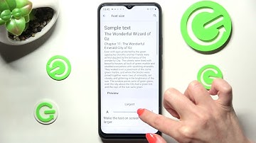 How to Change the Interface Font Size on the REALME C30