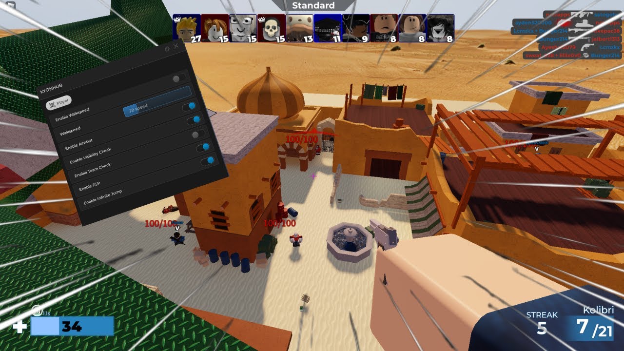 FREE ARSENAL ROBLOX SCRIPT AIMBOT|KYONHUB v2|