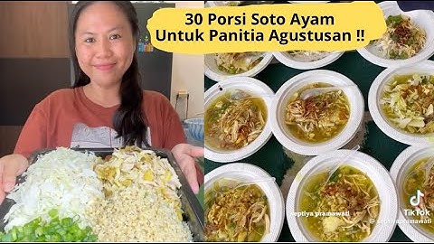 30 PORTIONS OF CHICKEN SOTO FOR THE AUGUSTUSAN COMMITTEE!!
