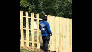 How to Build wood fence on a Slope