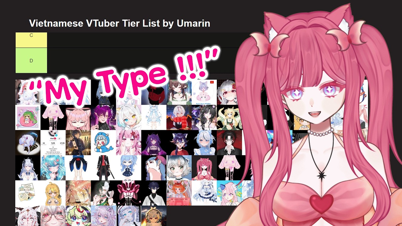 【TIERLIST】TUI ĐÁNH GIÁ XẾP HẠNG VTUBER VIỆT NAM !!! | Umarin 👻🌙💖