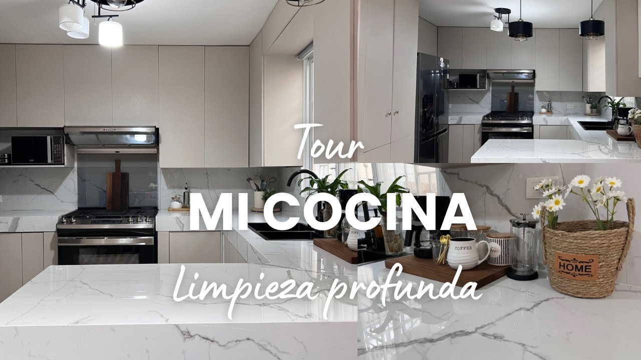 Tour por mi cocina Moderna + LIMPIEZA PROFUNDA 🧽🧺| Antes y Después.✨
