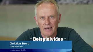 Christian Streich gratuliert zum Geburtstag - personalisierbar.