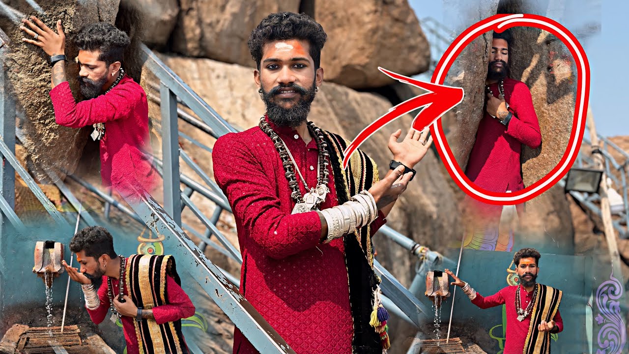 చేరువుగట్టులో మూడు గుండ్ల మద్య రాకేష్ స్వామి సీగం😱వాకు నీరు🙏Rakesh swamy cheruvugattu temple