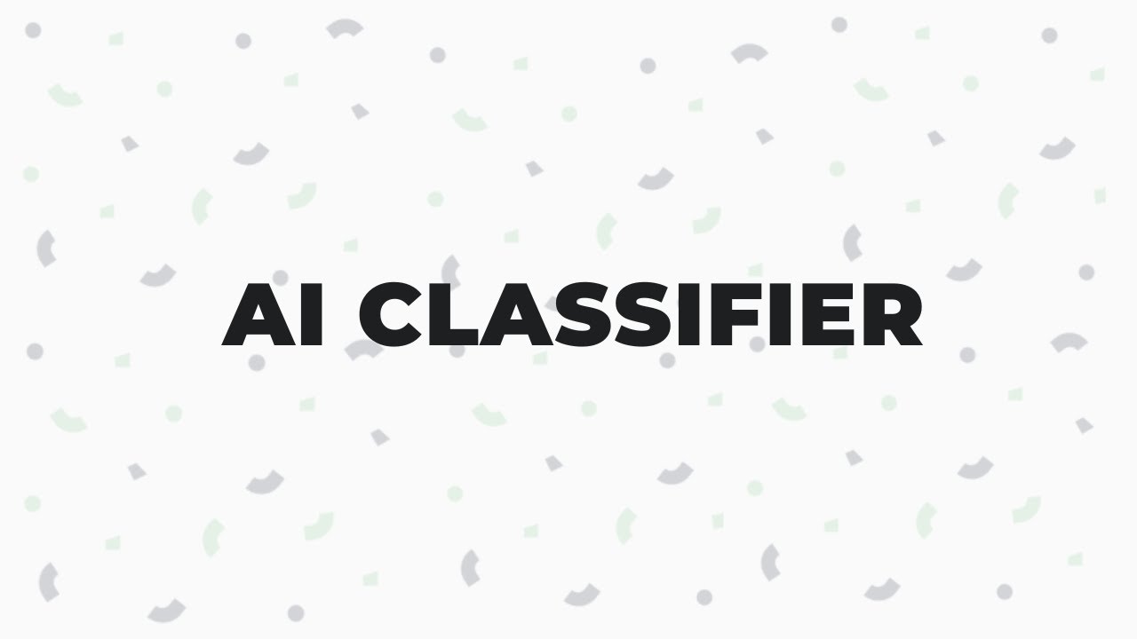AI Classifier - YouTube