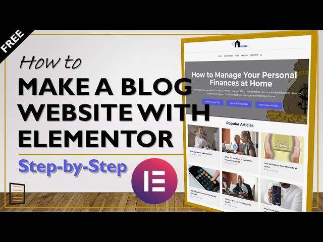 how to make a blog website with elementor step by step 2021