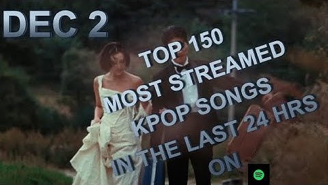 TOP 150 MOST STREAMED SONGS ON SPOTIFY IN THE LAST 24 HRS DEC 2