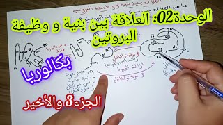 الوحدة02:العلاقة بين بنية و وظيفة البروتين/للسنة 3 ثانوي (الجزء3و الأخير)