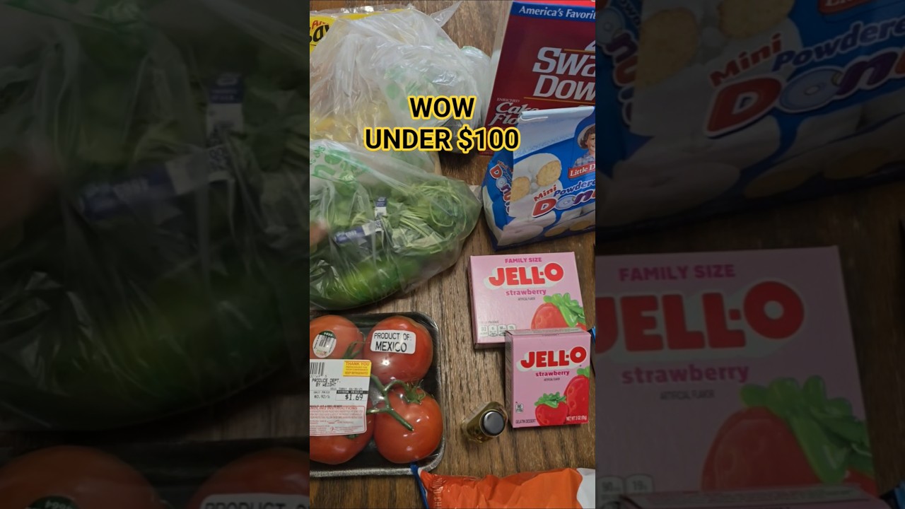 Under $100 grocery haul 
