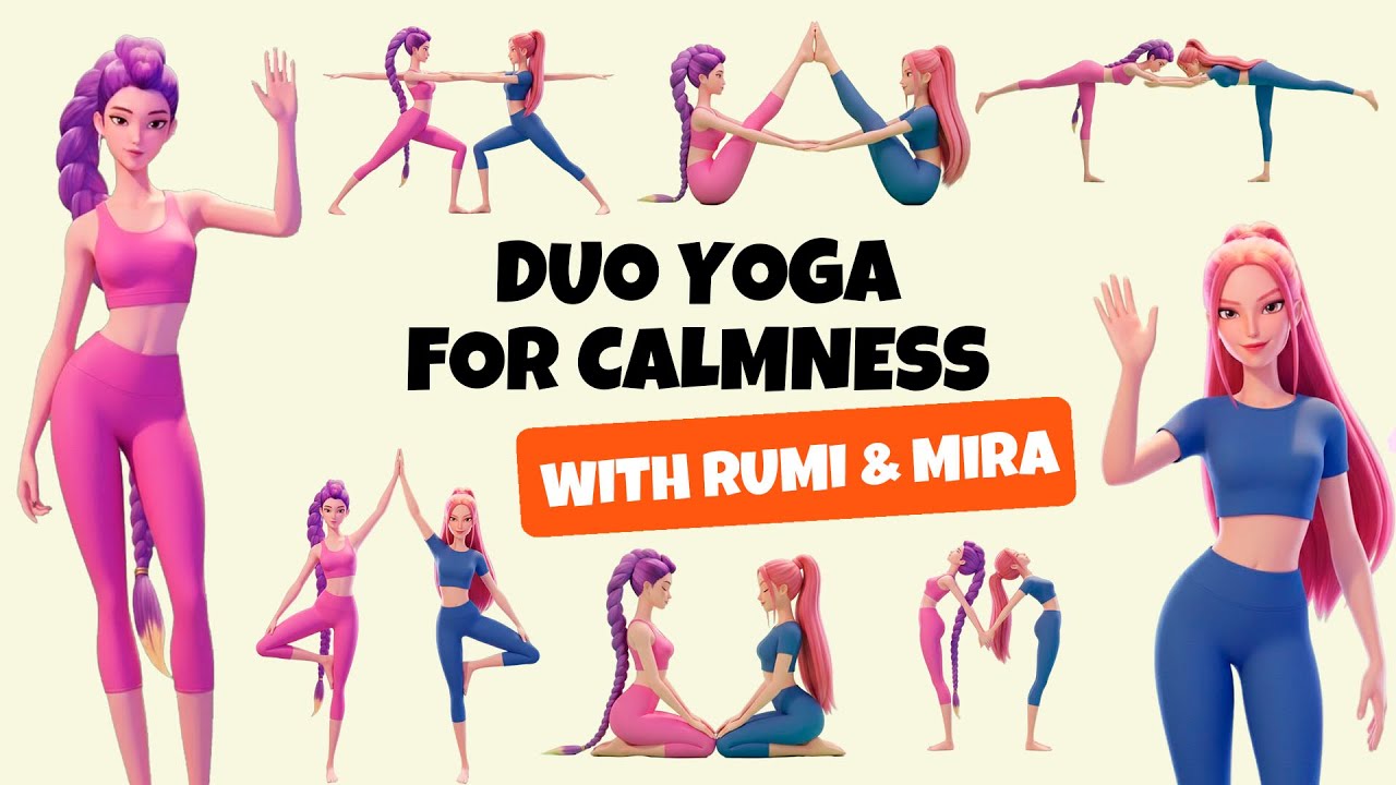 Duo Calmness Yoga for Kids | Rumi & Mira x KPop Demon Hunters