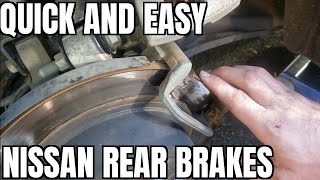 How to Replace Rear Brake Pads Rotors 1318 Nissan Altima