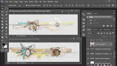 How to Customize Readymade Borders in Photoshop and PSE Part 1