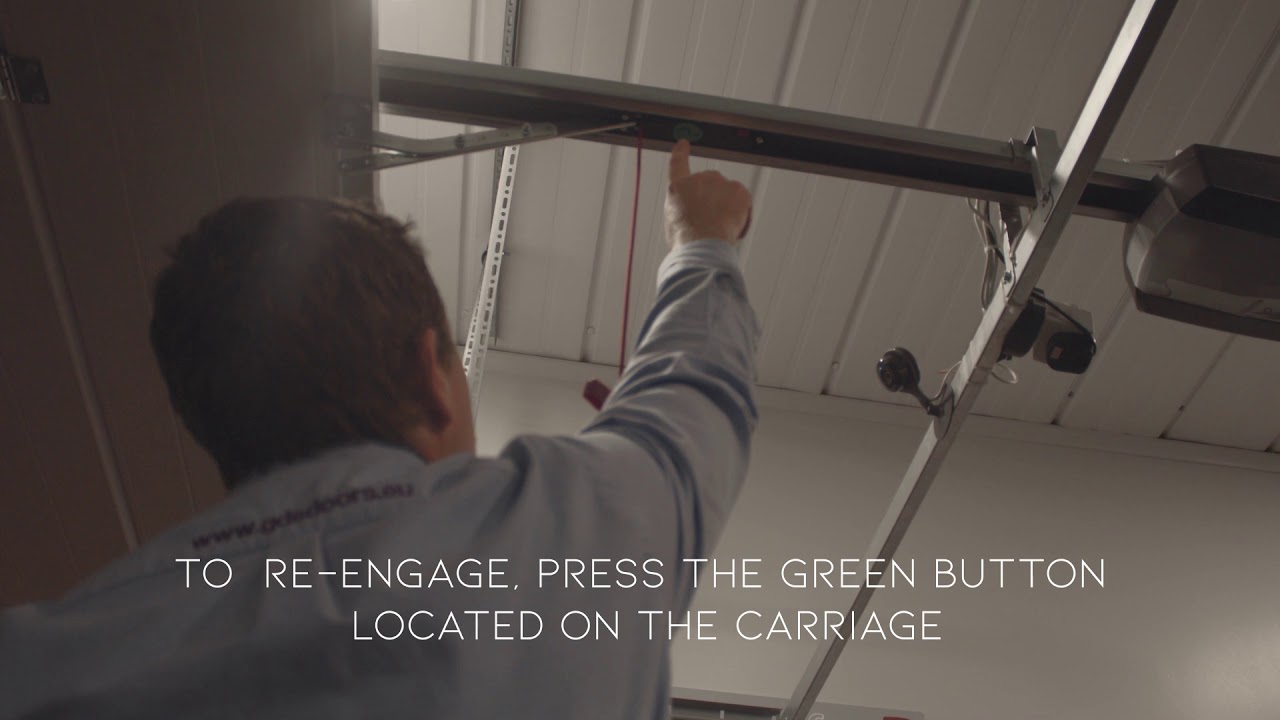 How To Engage and Disengage A Sectional Garage Door In The Event Of A