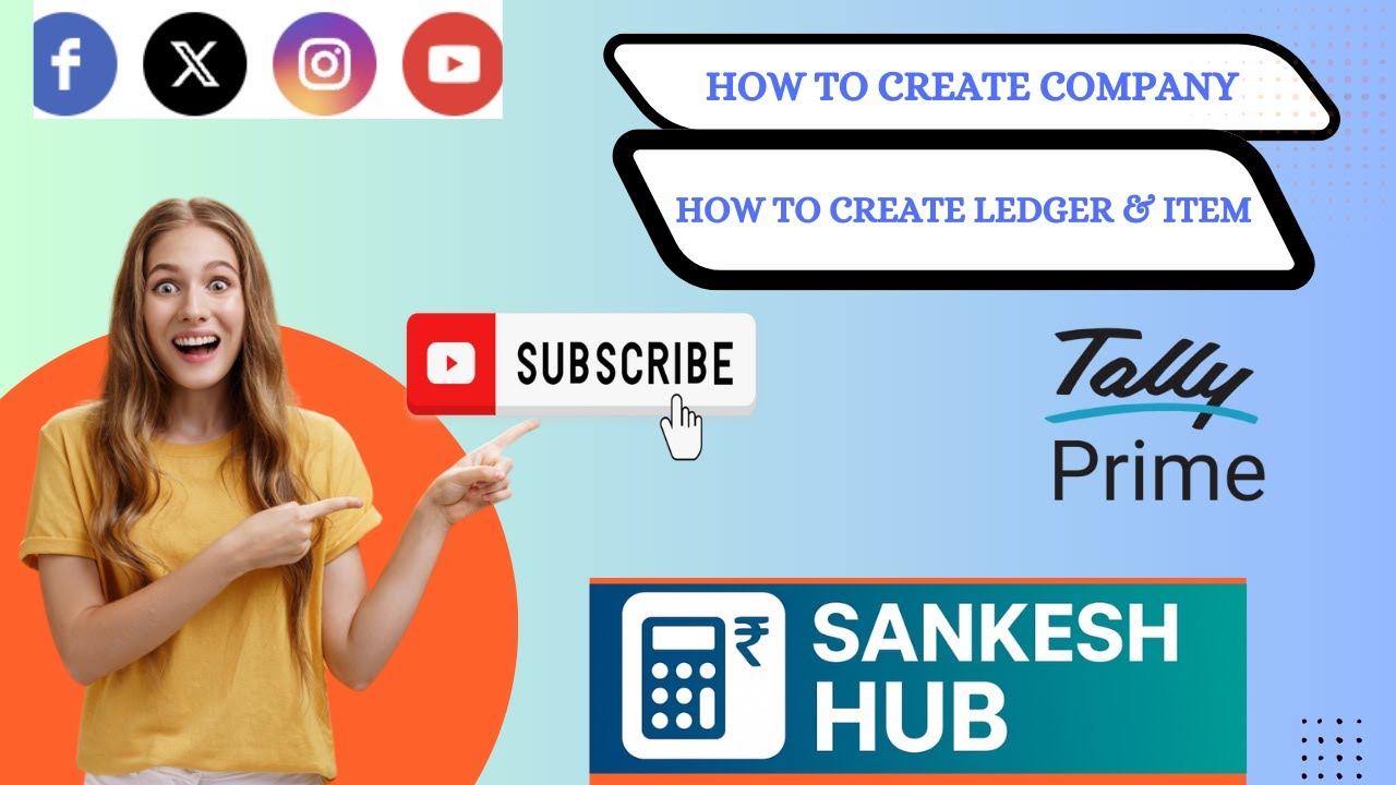 How Company Create in Tally Prime | टैली प्राइम में कंपनी कैसे बनाये और ledger & item  कैसे बनाये