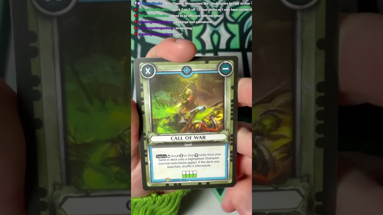 Opening Warhammer AOS TCG booster pack from stream, sub and maybe I will see you in the next one!?