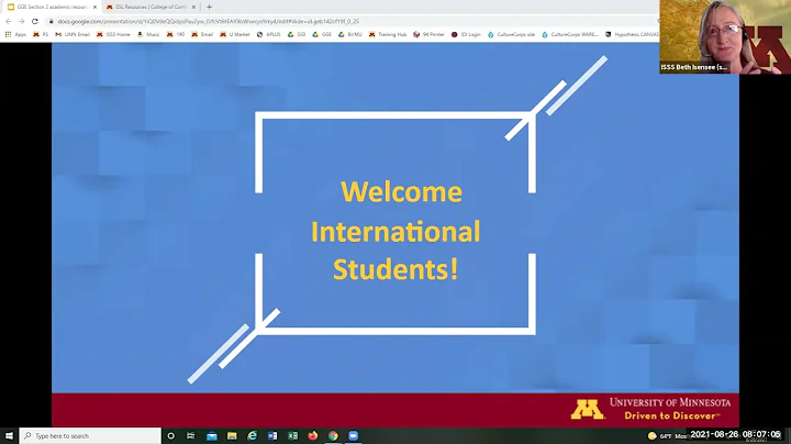 8/26/21 Global Gopher Events: Academic Success