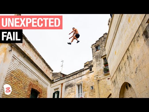 Parkour in Ancient City of Matera 🇮🇹 | BIG Fail & Huge Jumps!