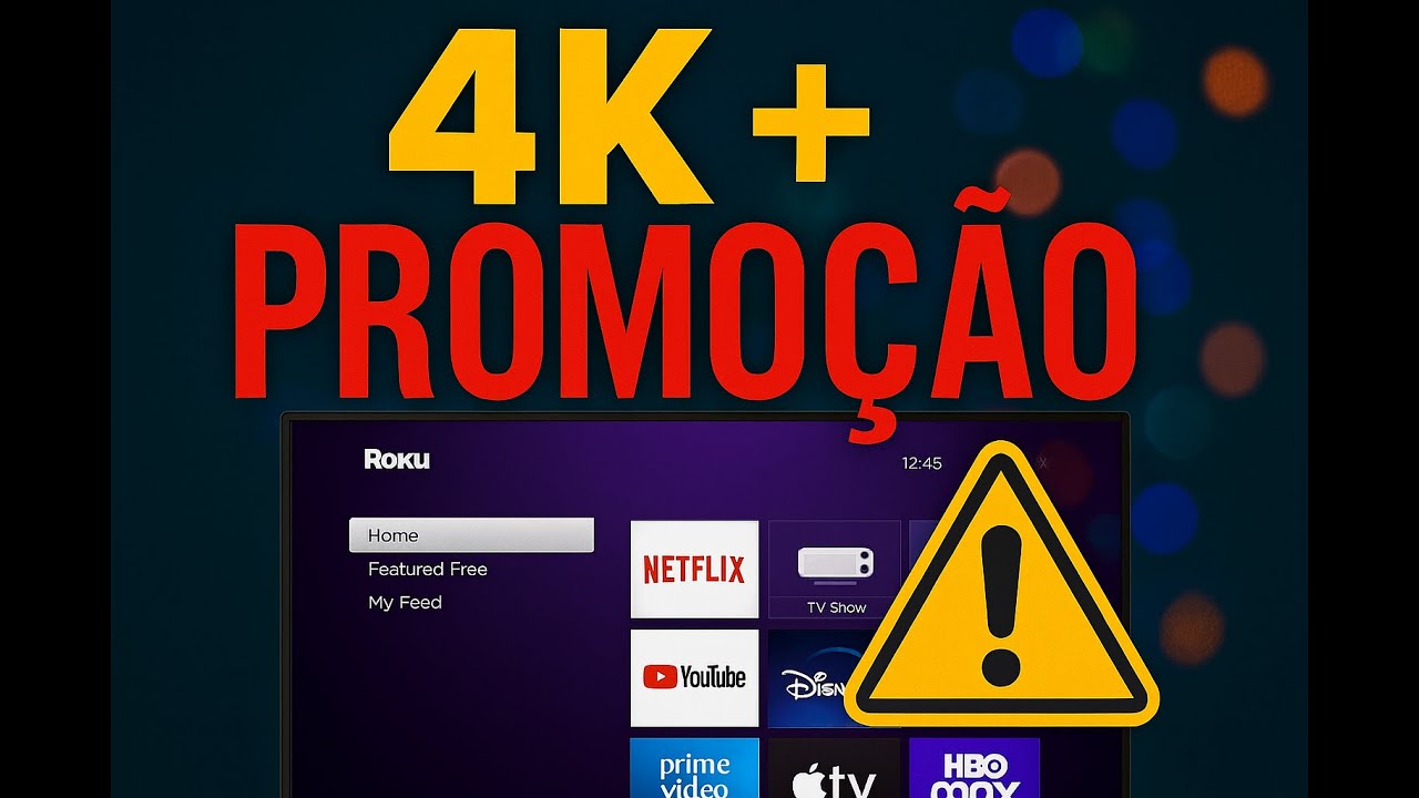 Smart TV AOC 50 DLED Roku 4K WiFi HDR na Promoção