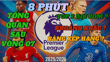 🔥Tất Tần Tật Ngoại Hạng Anh Sau Vòng 07 Chỉ Trong 08 Phút.