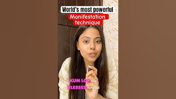 World’s most powerful manifestation technique ✨🔥 #manifestation #successmotivation #successtips