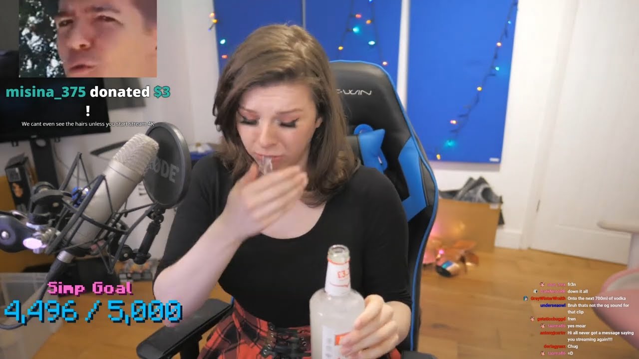 E-girl F1nn5ter's wish cum true - YouTube