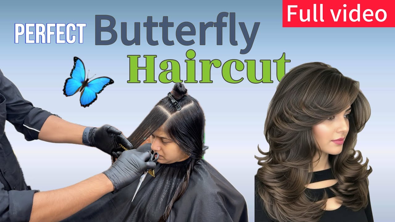 How to do a perfect butterfly haircut | 🦋 | step by step 