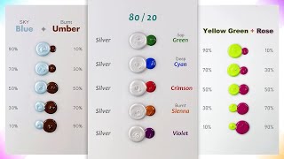 Color Mixing Hacks: Creating Unique Shades With  Light & Dark Colors 🎨 😍
