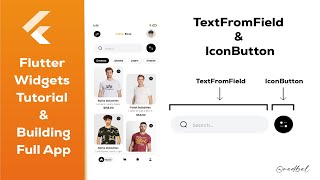 Flutter TextFromField \& IconButton Widgets - Building Full App - Tutorial for Beginners -