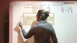 Multiplying Fractions (both larger than one) using the Area