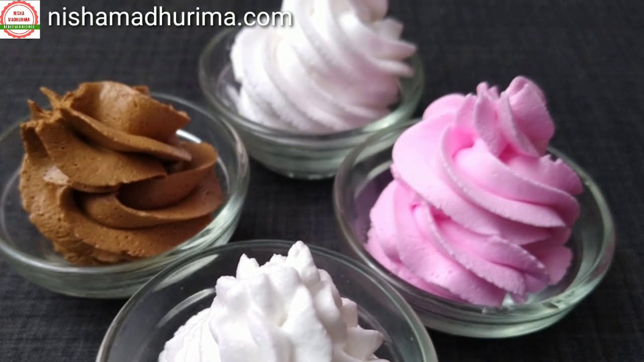 केक सजाने के लिए व्हीप्ड क्रीम कैसे बनाये |Whipped Cream |  How To Make Cream| Cake Tutorial Part-2 | NishaMadhurima Recipes