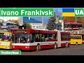 Ukraine , Ivano Frankivsk trolleybus 2020 [4K]