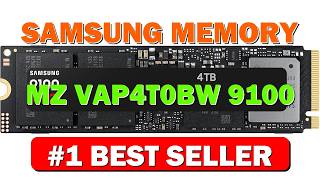 Samsung Memory MZ VAP4T0BW 9100 PRO Internal SSD 4TB PCIe 5.0 x4 NVMe - B0DWFMD4FQ