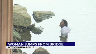 Woman Accused of Auto Theft Jumps from Bridge