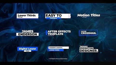 Glitch Lower Thirds - After Effects Template | Free Download