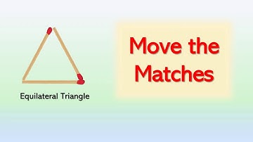 Matchstick puzzle | Move 4 matches to get 4 equilateral triangles | Riddle