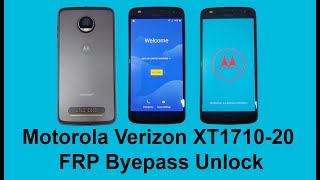 Motorola Verizon XT1710-2 FRP Bypass Unlock Without PC 8.1